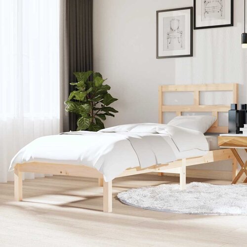  Okvir za krevet od masivnog drva 75 x 190 cm mali Cijene