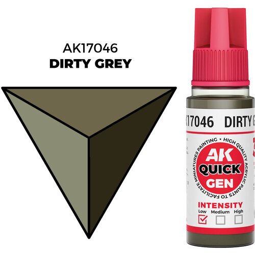 AK Interactive Dirty Grey 18ml - Quick Gen Speed Paint AK17046 Cene