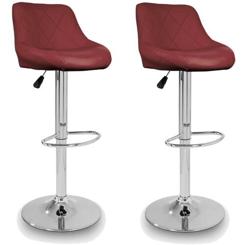  INLEA Barska stolica 2 kom BELLO &amp;ndash; burgundy Slike