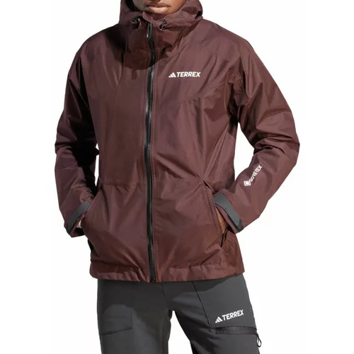 Adidas Pohodna jakna Terrex Xperior GORE-TEX Paclite Rain IB4260 Rjava Regular Fit