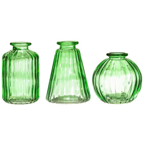 Sass & Belle Set od 3 zelene staklene vaze Bud Cijene