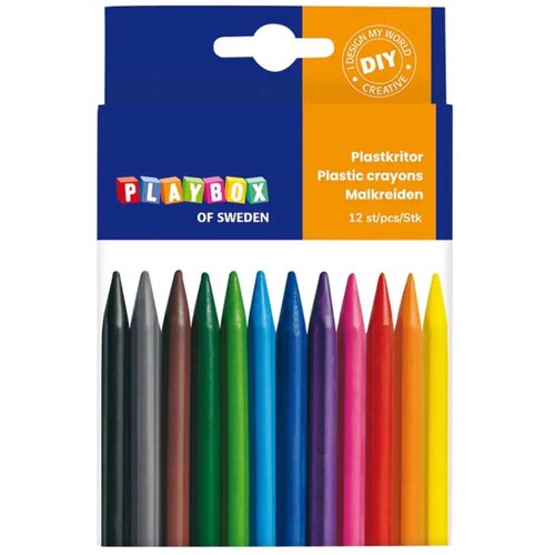Playbox set od 12 voštanih bojica Cene
