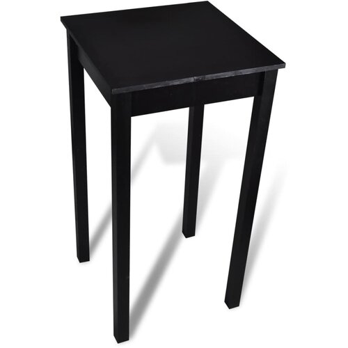 VidaXL Barska miza MDF črna 55x55x107 cm Slike