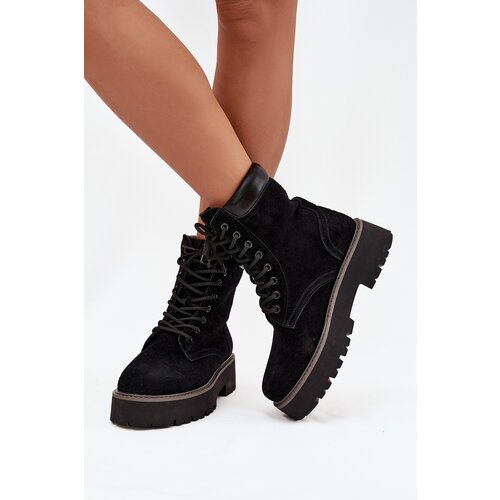 Big Star Suede women s work boots laced Slike