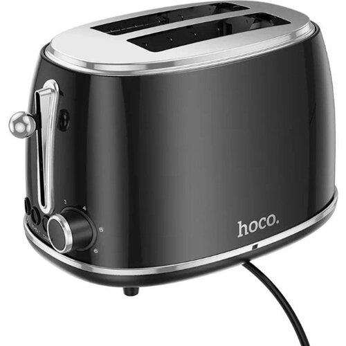Hoco. Toster HE50 z močjo 850W in retro črnim dizajnom, (5000118904) Slike