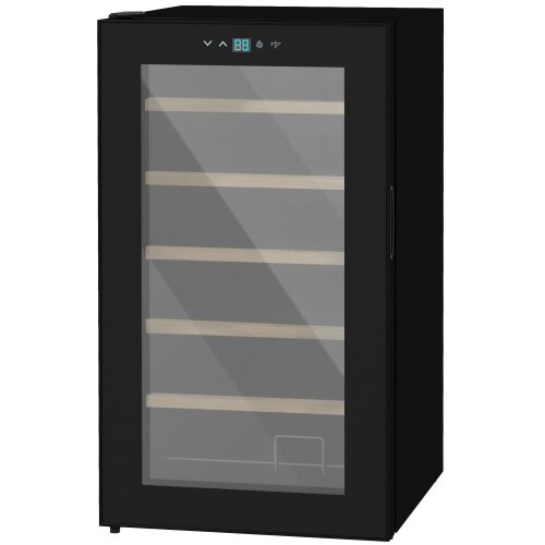 Nesta Hladilnik za vino 24 steklenice, črn, nastavljiva temperatura 5&ndash;20 &deg;C, LED osvetlitev, 43&times;45&times;75 cm, (5000493295) Cene