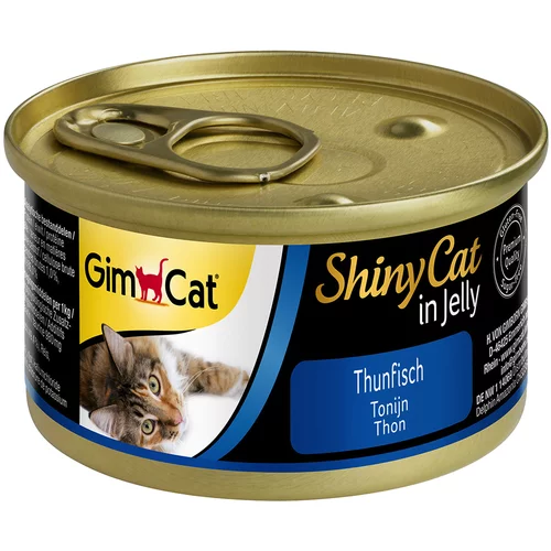 Gimcat Ekonomično pakiranje ShinyCat Jelly 24 x 70 g - Tuna
