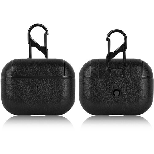 INF Za&scaron;čitna torbica Airpods, vrhunsko PU usnje Black AirPods 4, (21654638) Cene