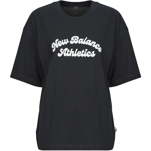 New Balance LINEAR HERITAGE OVERSIZED T-SHIRT Crna Slike
