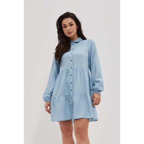 Moodo LADY&amp;#039;S DRESS L-SU-4007 BLUE Slike
