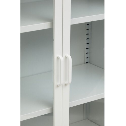 Premier Housewares Bela jeklena vitrina 75x150x35 cm Acier &amp;ndash; Slike