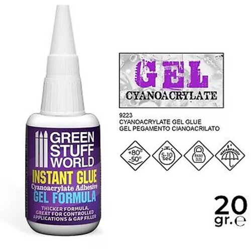 Green Stuff World cianocrilato gel 20gr / cyanoacrylate gel glue 20gr Slike
