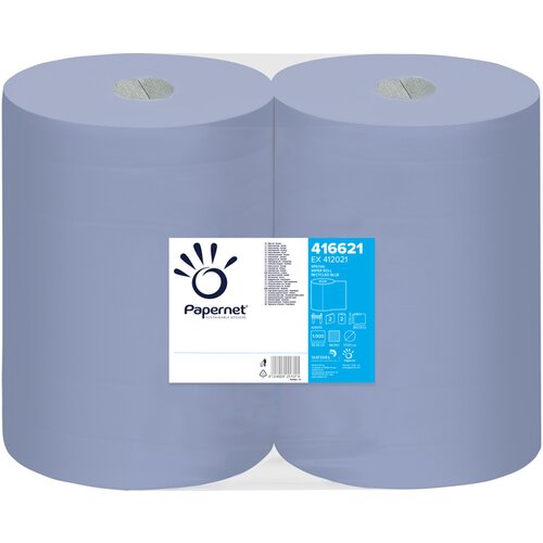 Papernet industrijski papir blue 1000 listića 2 rolne Slike