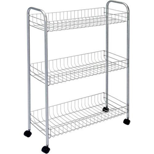  Polica sa točkovima Slim Cart de Luxe 23,8x8,3x84,5cm Metaltex 341503 001 Cene