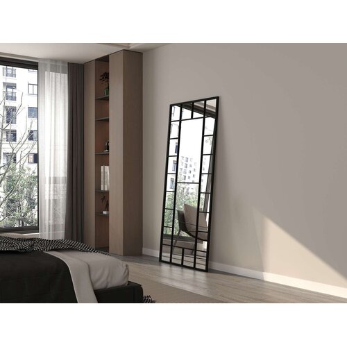 Hanah home Podno ogledalo Boxia, 80 cm x 180 cm, Crno Cijene