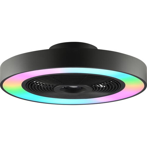 Brilliant LED RGBW stropna svetiljka sa ventilatorom CATANIA LED/37W/230V crna + daljinski upravljač Slike