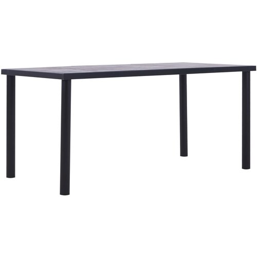 Furnova Jedilna miza črna in betonsko siva 160x80x75 cm mediapan, (21946628) Cene