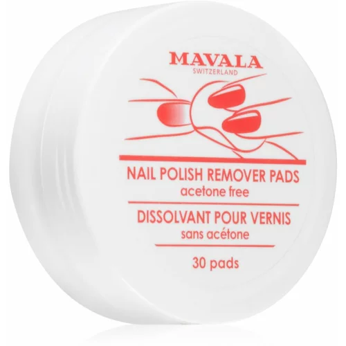 MAVALA Remover Pads blazinice za skidanje šminke bez acetona 30 kom