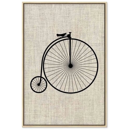  Slika - Vintage Bicycle (1 Part) Vertical 40x60 U prirodnom drvenom okviru Cijene