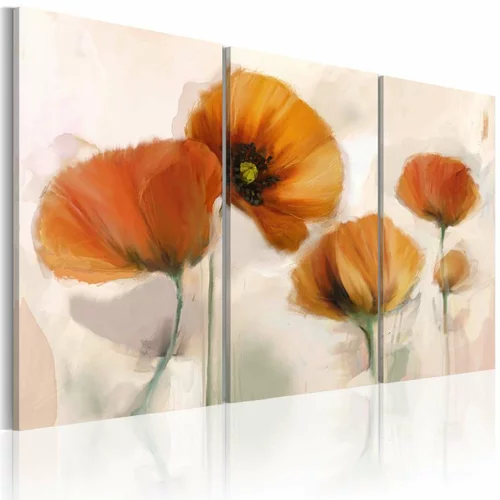  Slika - Artistic poppies - triptych 60x40