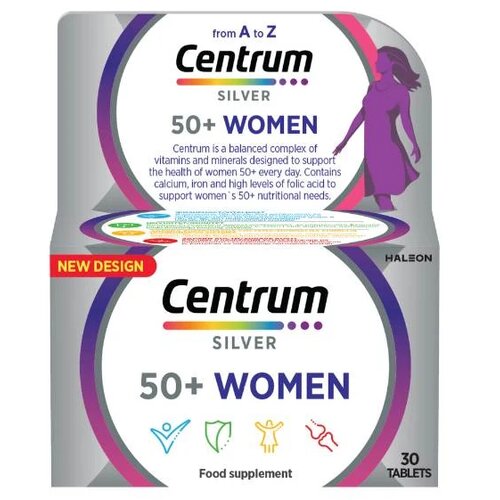 Centrum multivitamini za žene silver, 50+, 30 tableta Cene