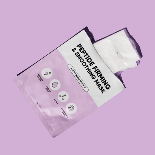 Breakout + aid Peptide Firming &amp;amp; Smoothing Mask maska iz platna s peptidi 34 g Slike