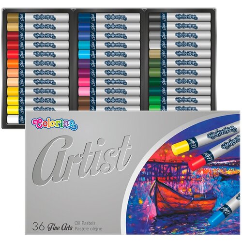  Okrogli oljni pasteli Colorino Artist - paket 36 kosov Slike