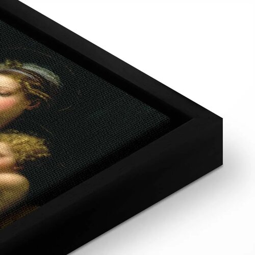 Slika - Rafael Santi &amp;ndash; The Virgin of the Rose 60x60 U crnom drvenom okviru Slike