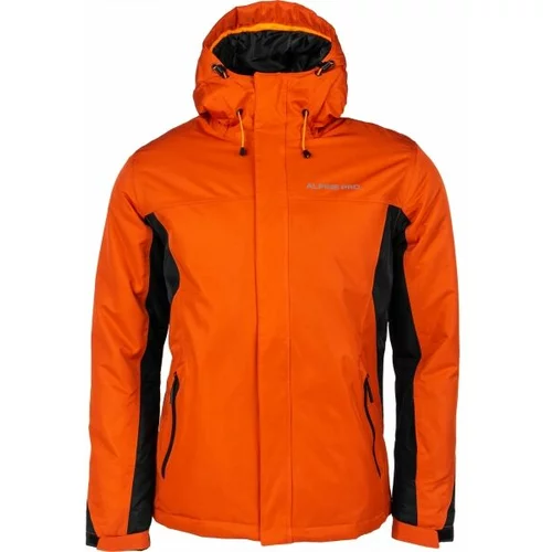 Alpine pro ARTON Muška skijaška jakna, narančasta, veličina