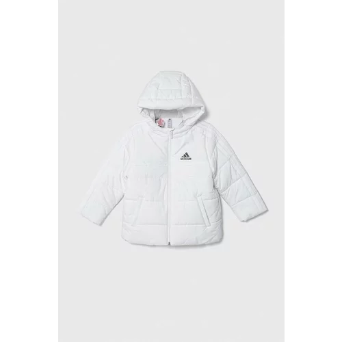 Adidas Otroška jakna bela barva