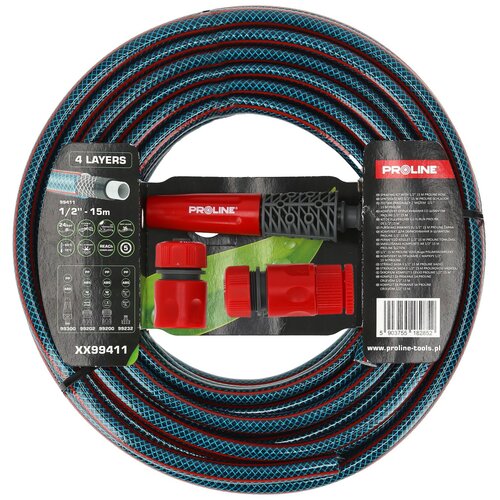 Proline Vrtno Crijevo 1/2&amp;quot; 15M + 4 Nastavka XX99411 Slike
