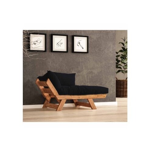 Hanah home vrtna sofa s jednim sjedi&scaron;tem i jastukom, tikovina i crna Cijene