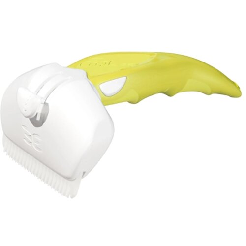 Foolee furminator Dog M Češalj za uklanjanje osipane dlake ljubimaca Žuti Slike