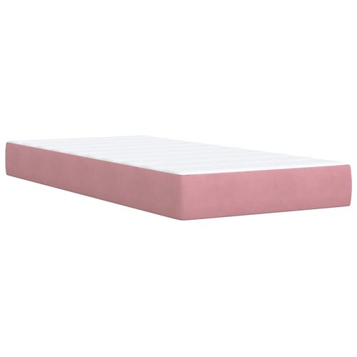 Box spring krevet s madracem ružičasti 90x200 cm bar&amp;scaron;unasti Slike
