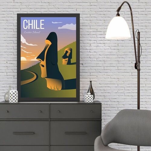 Wallity uramljena slika Chile, 55x75 cm Cene