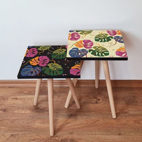 Hanah home 2Shp431 - Multicolor Multicolor Nesting Table (2 Pieces) Cene