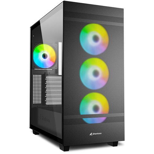 Sharkoon Kućište gaming, Rebel C50 RGB Black, ATX, ventilator 4x120mm Addressable RGB Cijene