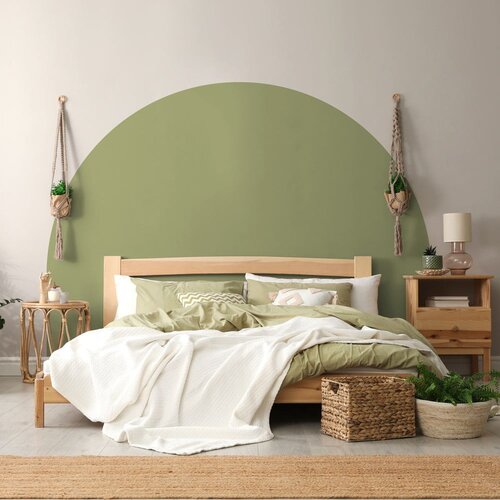 Ambiance Stenska nalepka 165x140 cm Olive Green - Ambiance Slike