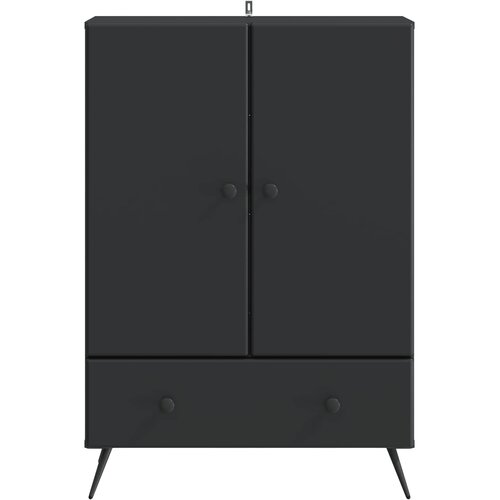  Kreveta Crna 66 x 34,5 x 95 cm Konstruirano drvo Slike
