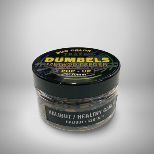 TRAPER MF Dumbels Pop-up Mamac, Dvobojni, 8-10mm, Halibut/Beli luk, 30g Cene