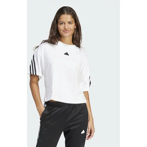 Adidas Majica Future Icons 3-Stripes IV5270 Bela Loose Fit