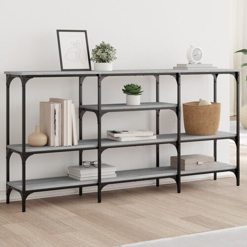 VidaXL Konzolni stol boja hrasta sonome 160x29x80 cm konstruirano drvo Slike