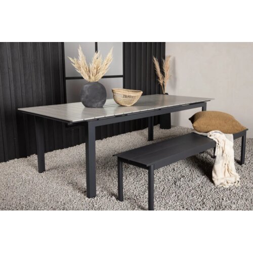 Venture Home Levels pravokutni vrtni blagovaonski stol 229 &times; 100 cm, crni Cijene