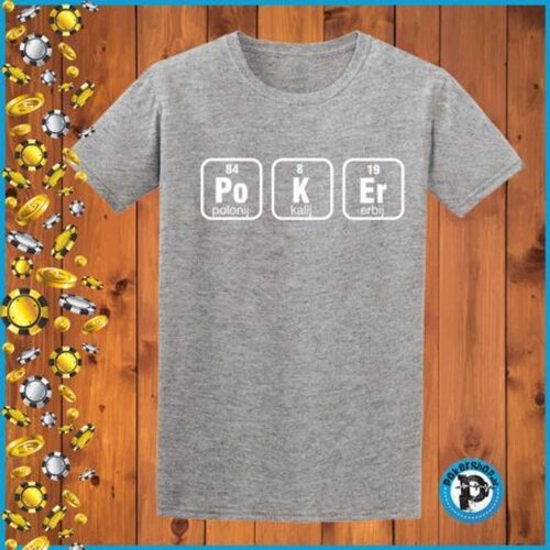  Poker majica " Po K Er", siva Cene