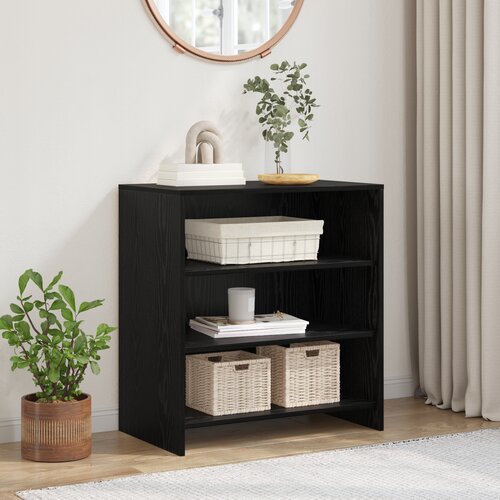 vidaXL Sideboard crni hrast 70x41x75 cm konstruirano drvo Cijene