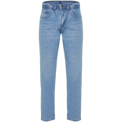 Trendyol Men's Blue Essential Fit Jeans Denim Trousers Slike
