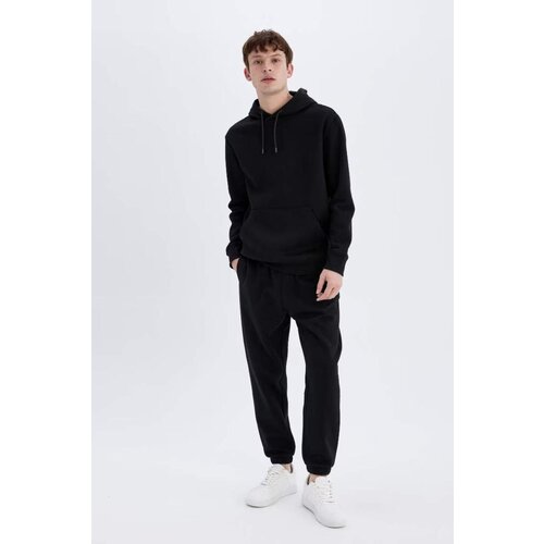 Defacto men's tracksuit bottom black Slike