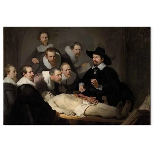  Slika - Rembrandt &amp;ndash; The Anatomy Lesson of Dr. Tulp 30x20 Akustična Slike