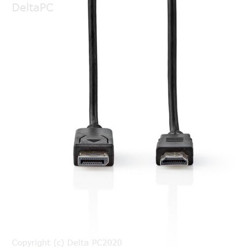 Nedis DisplayPort - HDMI Kabel - DisplayPort Muski - HDMI Muski - 2.0 m - Slike