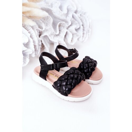 Kesi Children's Braided Sandals Black Adella Cijene